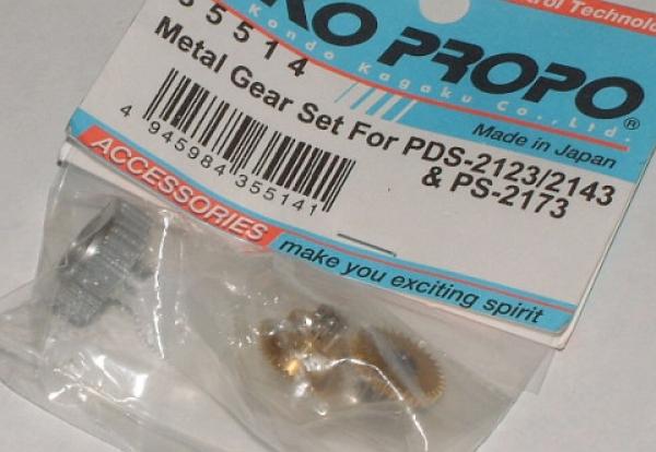 Metal gear set for KO 2123/2143/2173