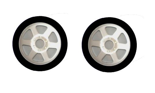 1/8 Pair Front ENNETI Tyre KYOSHO/MUGEN wheel