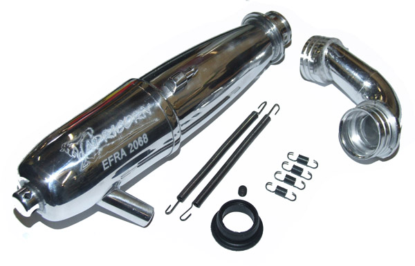 Capricorn EFRA 2068 On-Road Muffler + Conical Manifold kit - Off