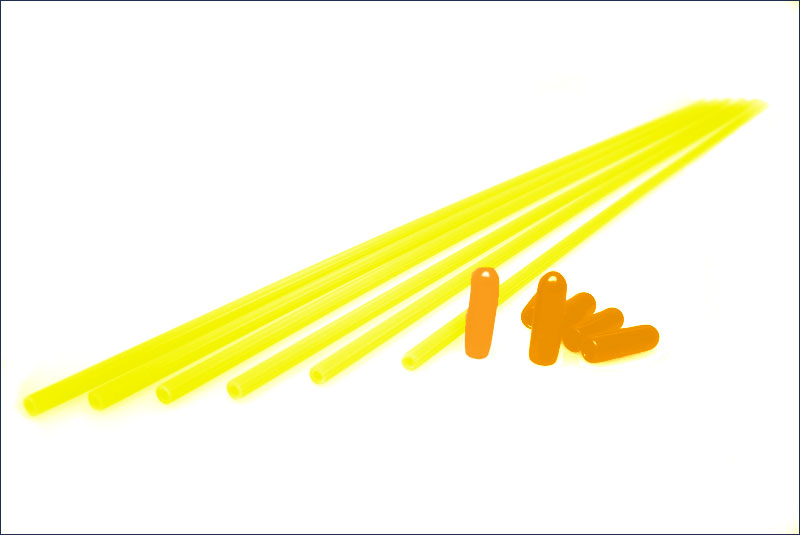 1707 - Yellow antenna tube for receiver 300 mm(6)
